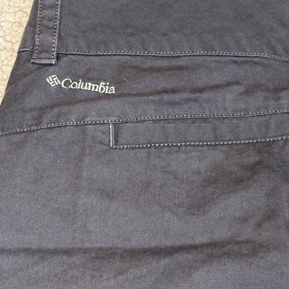Columbia Womens Gray Cotton Cropped Wide Leg Outdoor Hiking Pants Size 10 - Picture 7 of 12